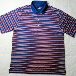 Greg Norman PlayDry Golf Men's Polo Shirt Blue Lg